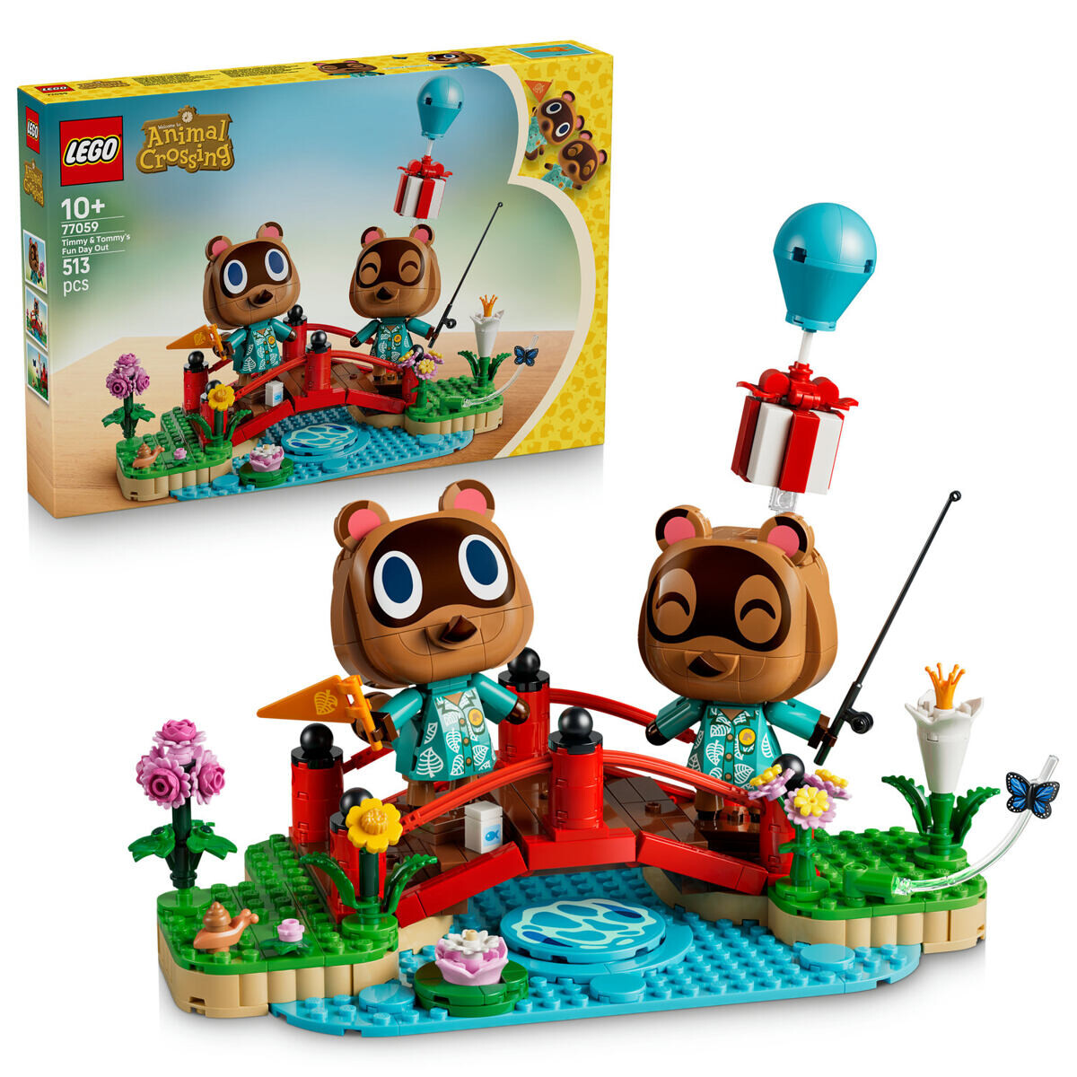 LEGO® Animal Crossing™ 77059 Timmy a Tommy a zábavný deň vonku