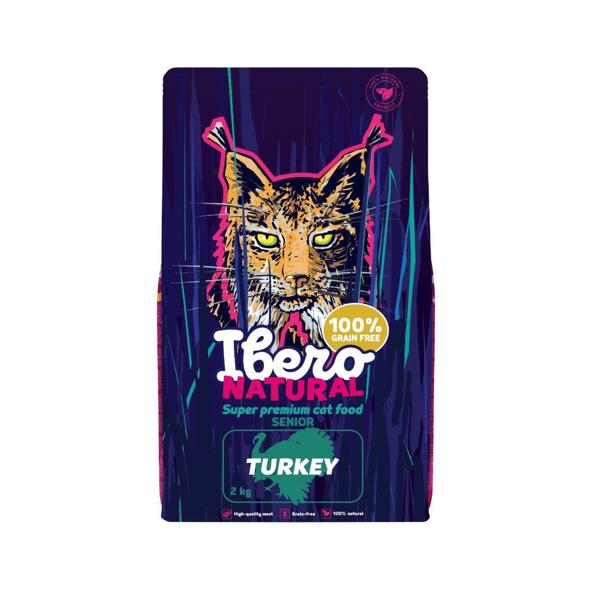 Ibero Grain Free Cat Senior Turkey - 2kg