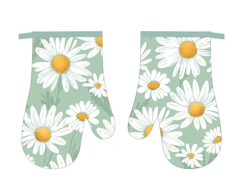 MAKRO - Chňapka s magnetom Flower II 2ks margarétky
