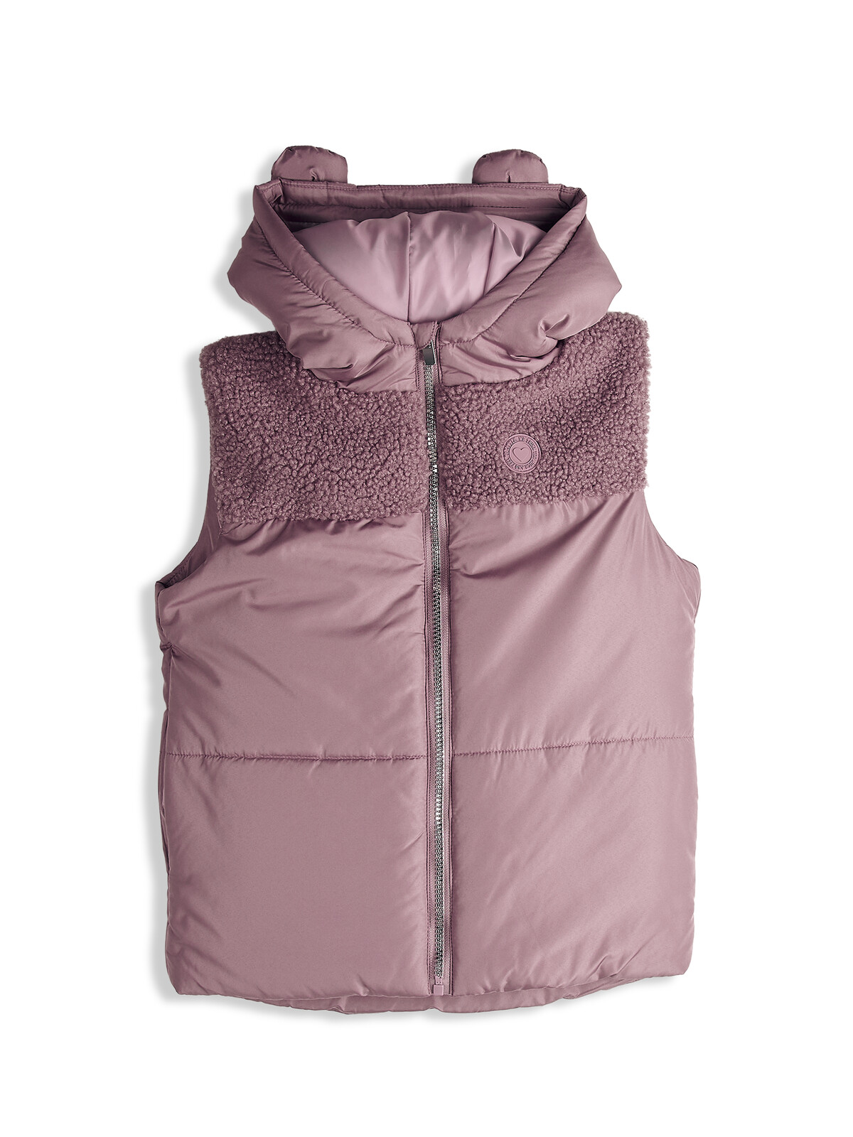 GATE Prešívaná vesta s teddy detailom