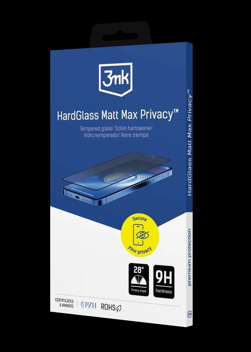 3mk tvrdené sklo HardGlass Matt Max Privacy pre Apple Iphone 17 Pro
