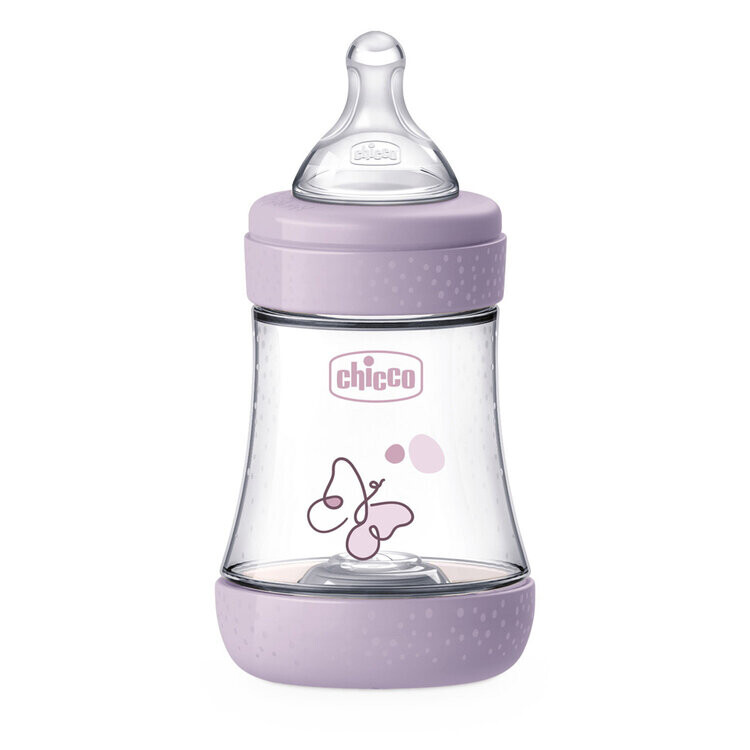 CHICCO Fľaša dojčenská antikoliková Perfect5 150 ml dievča pomalý prietok 0m+