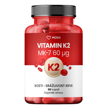 MOVit Vitamín K2 MK-7 60 µg 90 kapsúl