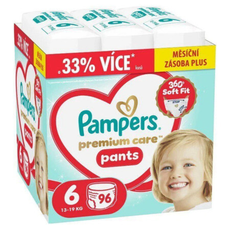 PAMPERS Premium care pants 6 13-19 kg 96 ks