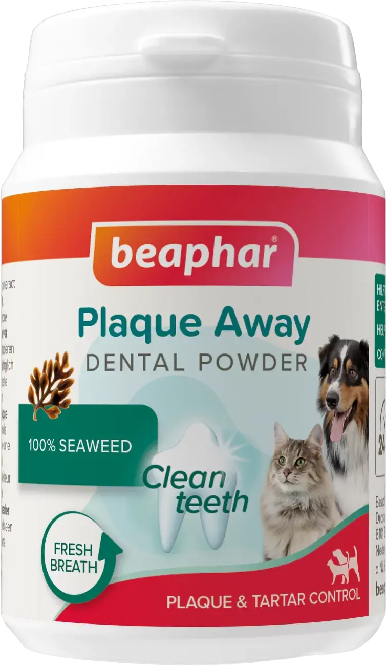 Dentálny prášok Beaphar Plaque Away 80 g