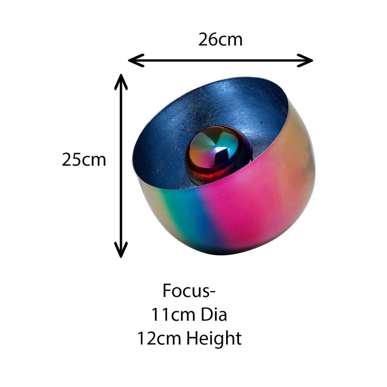 Kare Stojace svietidlo Rainbow, Ø 26 cm, viacfarebné, oceľ, E27