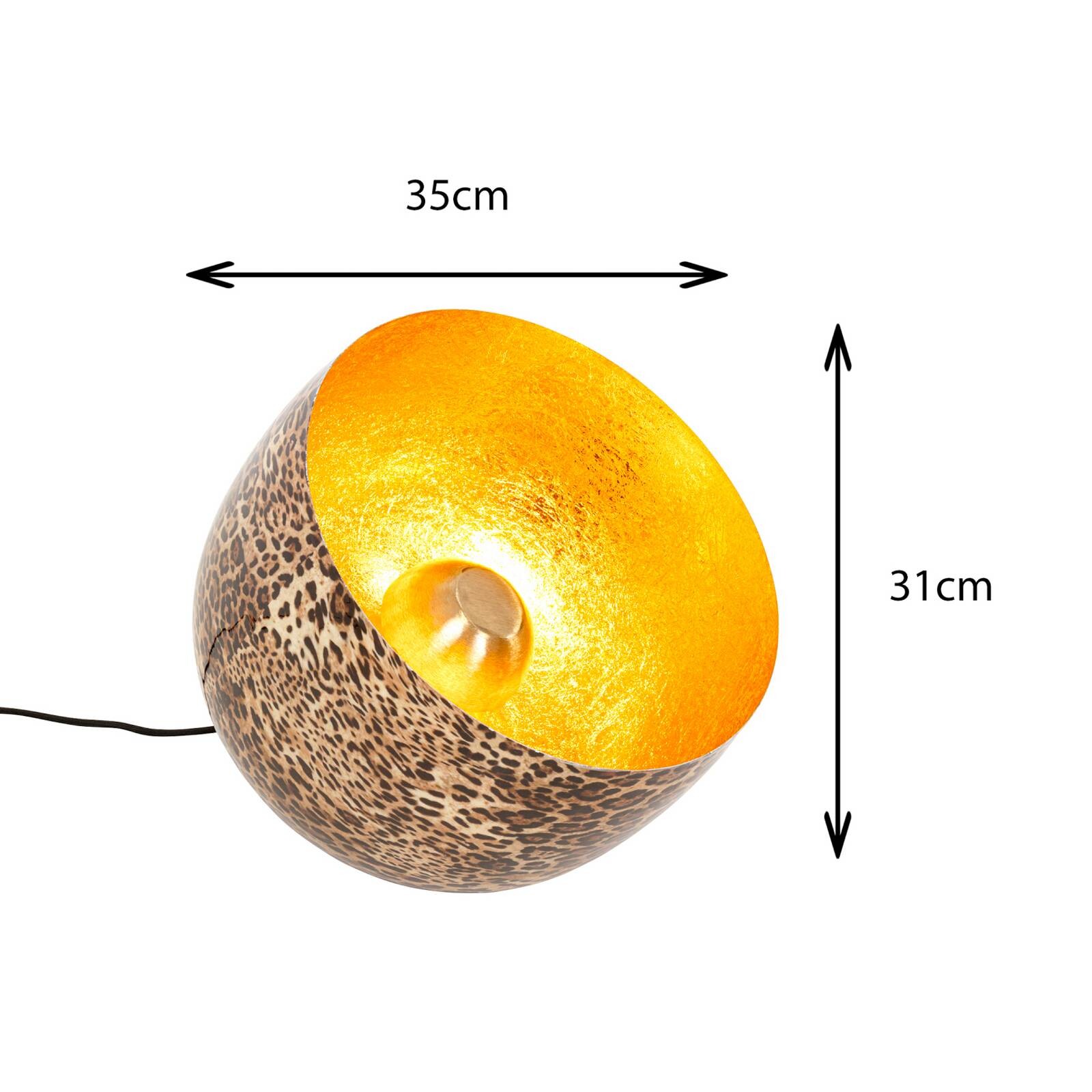 Kare Stojace svietidlo All, hnedá, oceľ, Ø 35 cm, E27