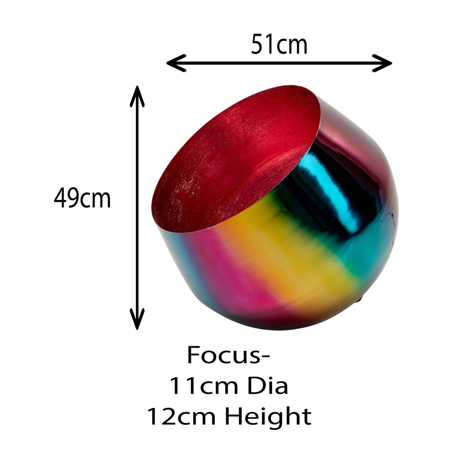 Kare Stojace svietidlo Rainbow, Ø 51 cm, viacfarebné, oceľ, E27