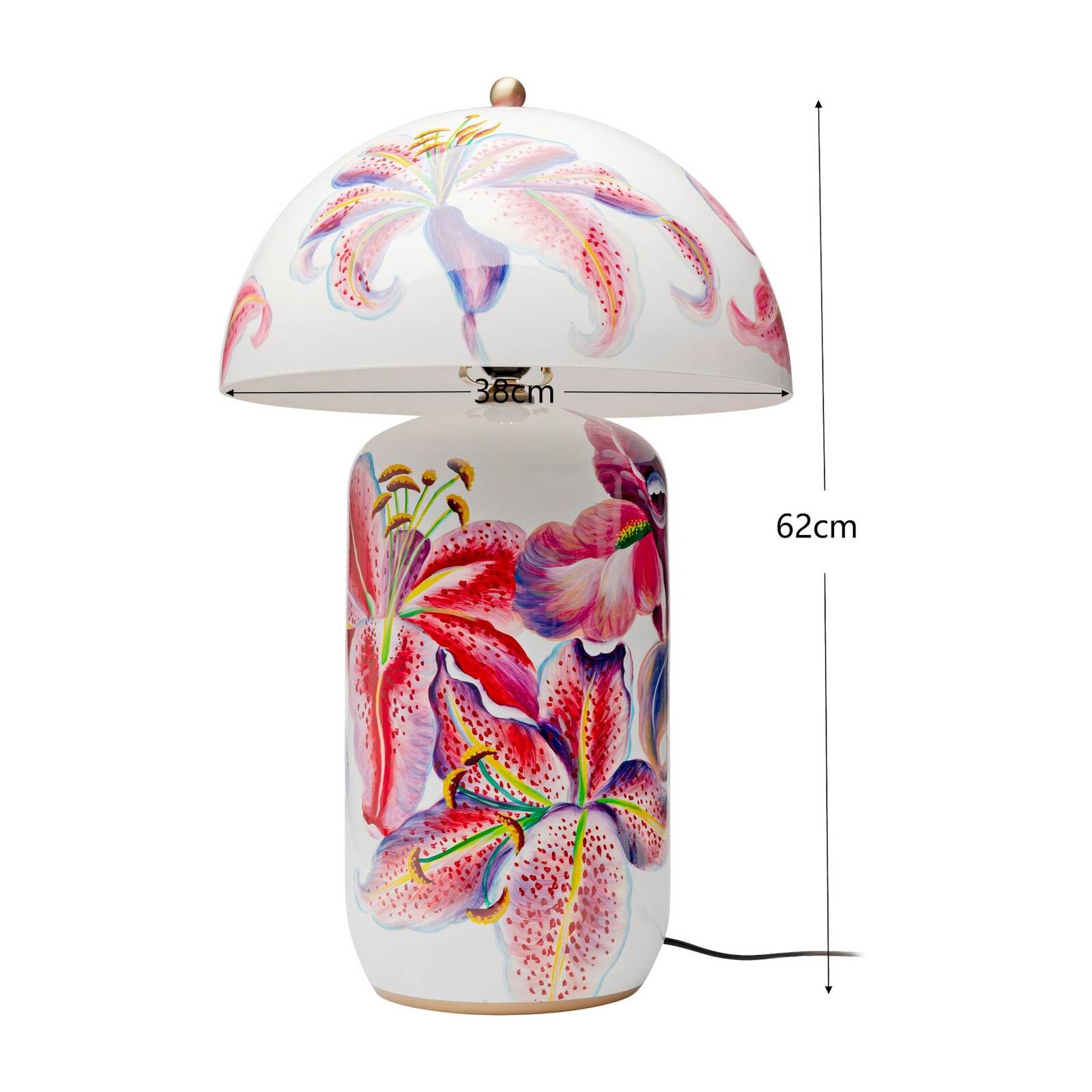 Stolová lampa Kare Primary, viacfarebná, porcelán/oceľ, E27