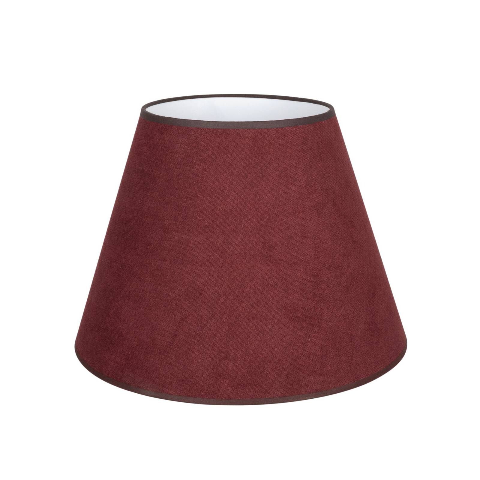 Tienidlo na lampu Cone, tmavočervené, výška 30 cm, textil