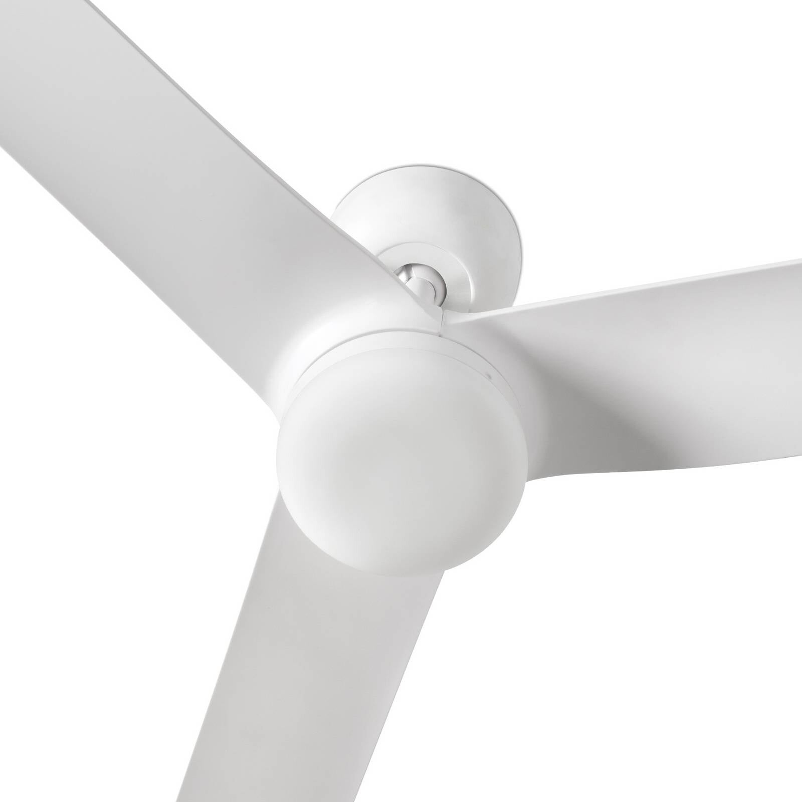 Stropný ventilátor s LED osvetlením Punt M, biely, DC, tichý, Ø 130 cm, CCT