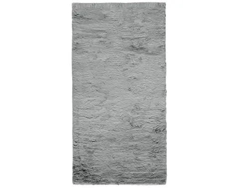 Koberec Bobs 80x150 cm, šedá imitácia králičej kožušiny%