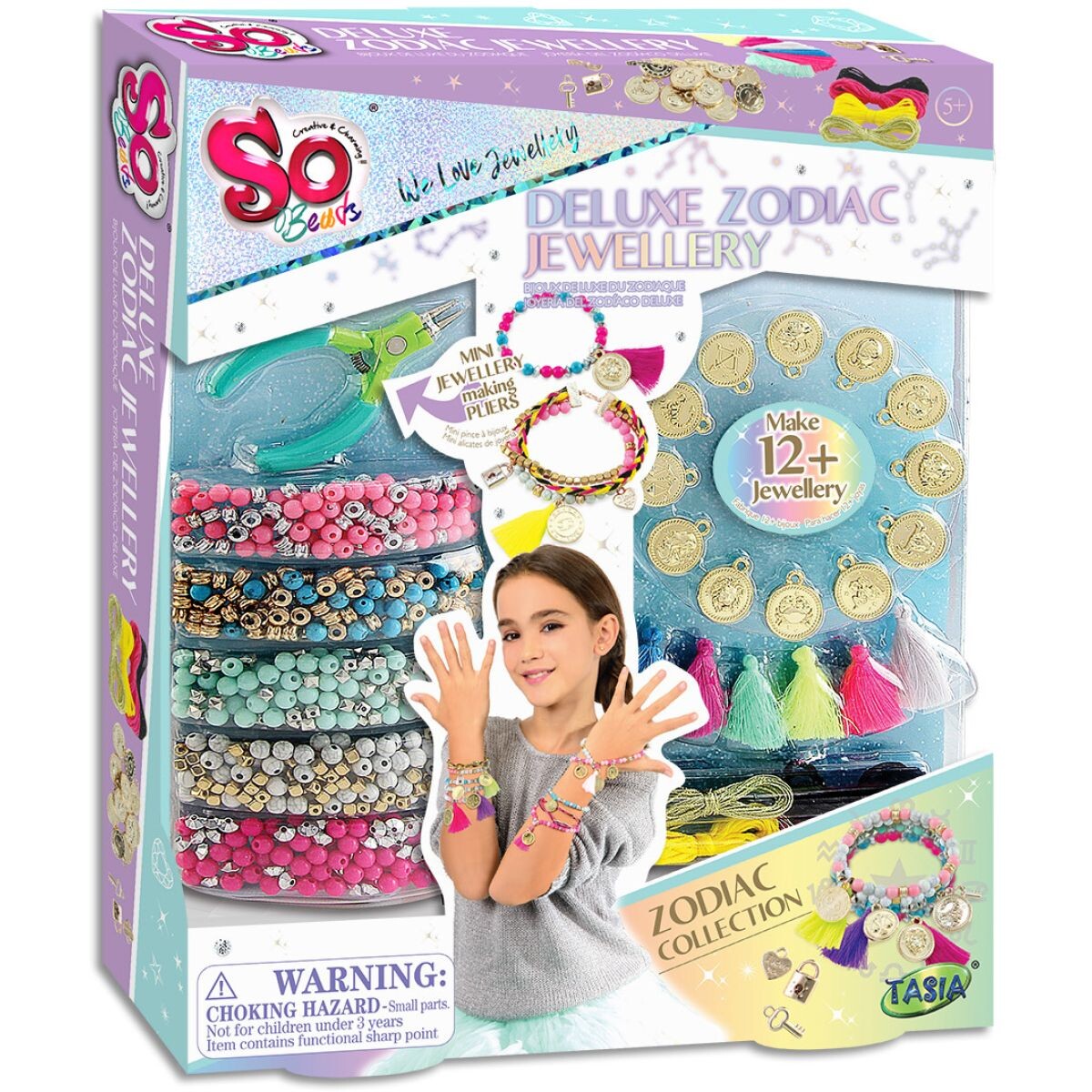 Tasia Deluxe sada na výrobu náramkov zverokruhu s kliešťami