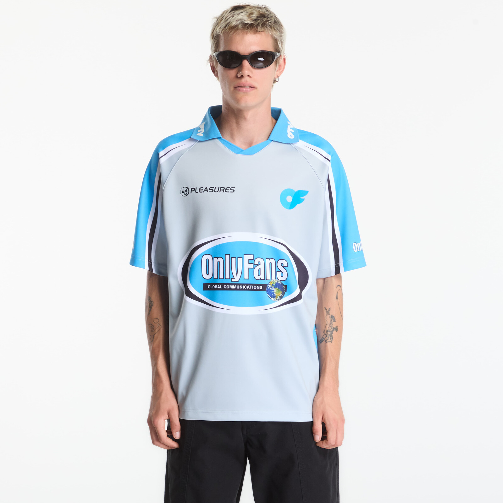 Dres PLEASURES x OnlyFans OFTV Jersey Blue S