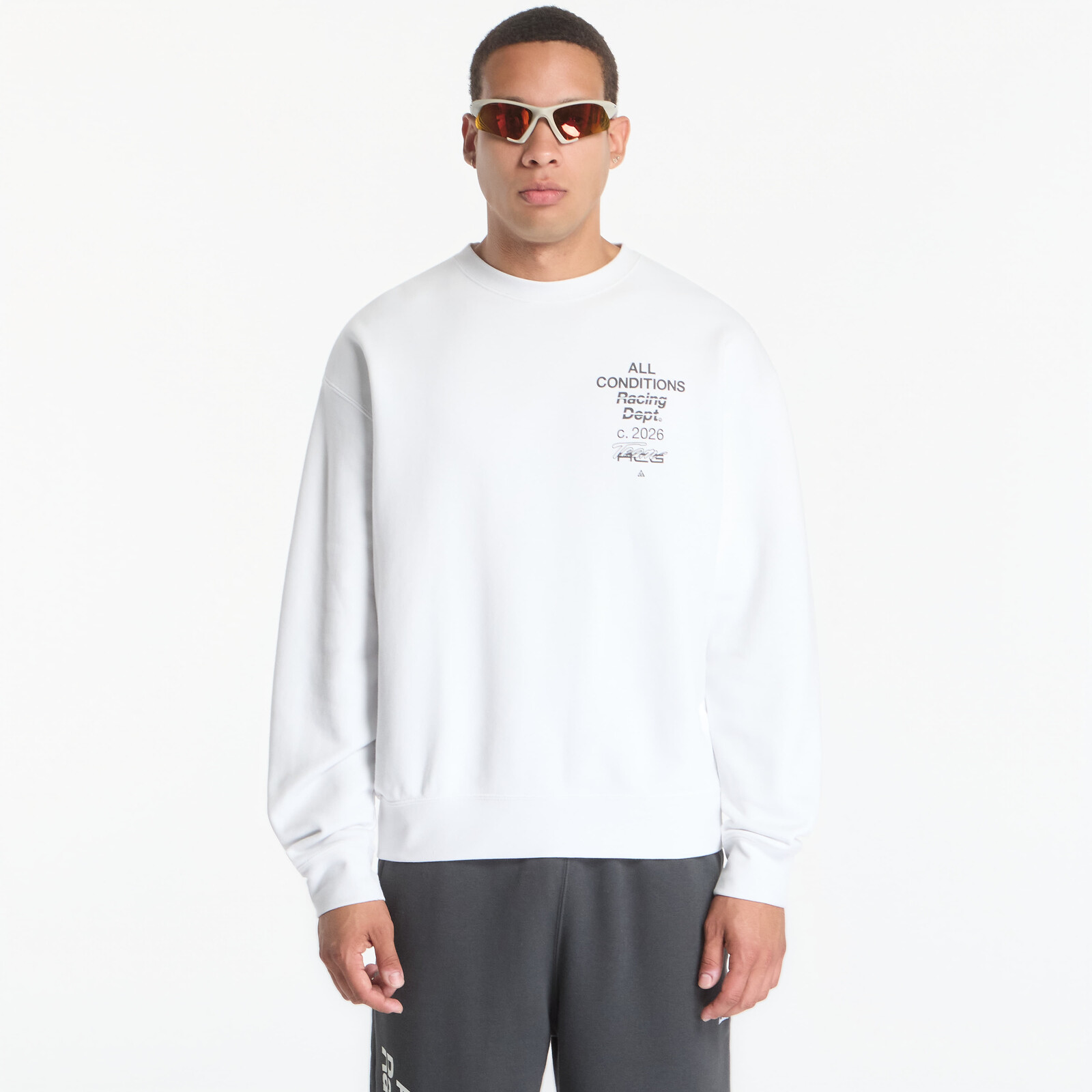 Mikina Nike ACG Tuff Fleece Dri-FIT Crew-Neck Sweatshirt Summit White/ Black XL