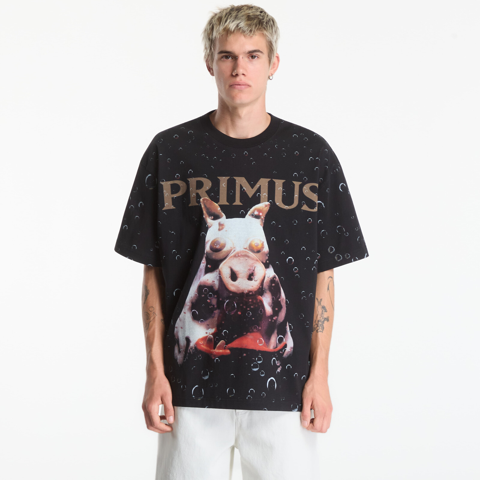 Tričko PLEASURES Pork Soda T-Shirt Black M