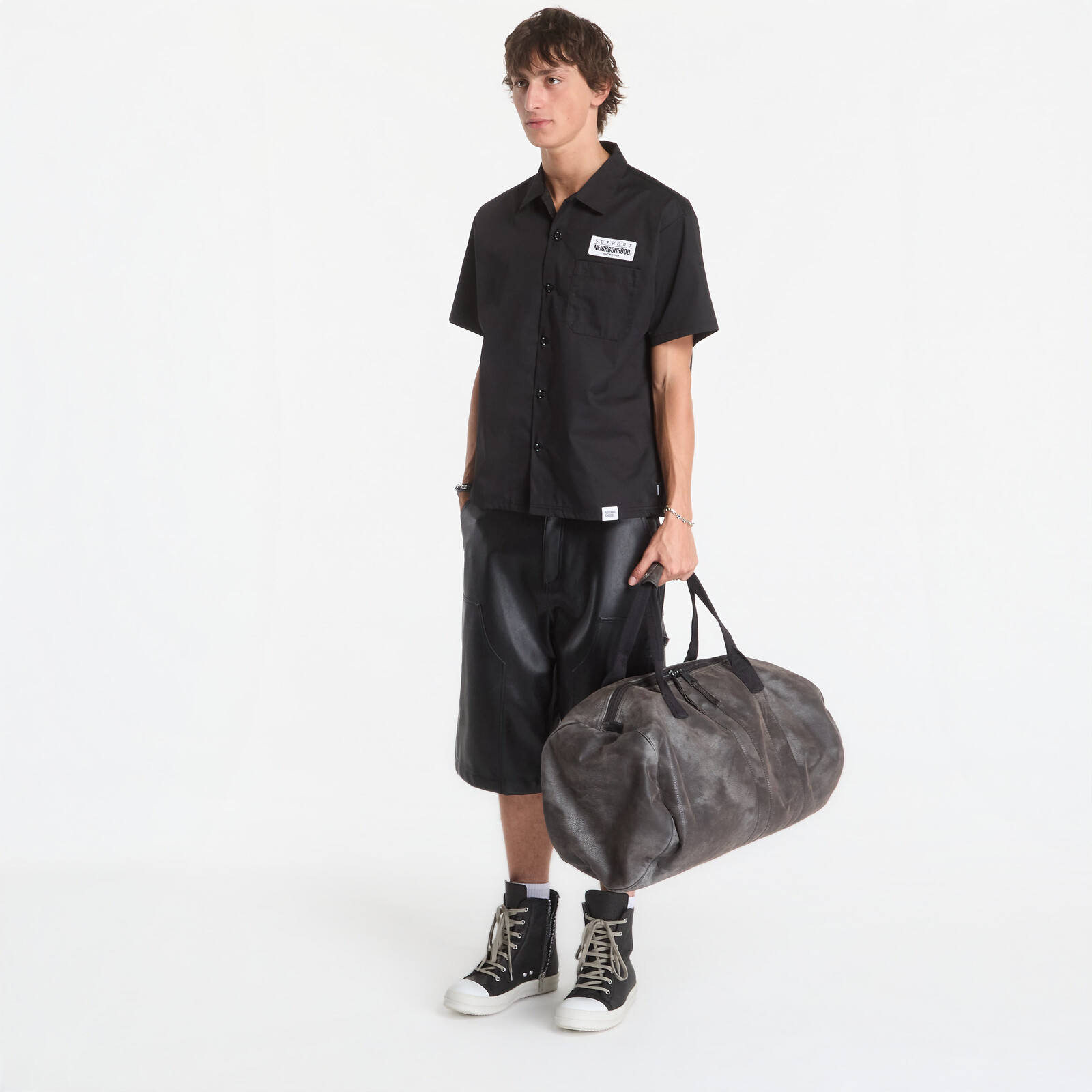 Košeľa NEIGHBORHOOD Classic Work Shirt Ss-1 Black XL