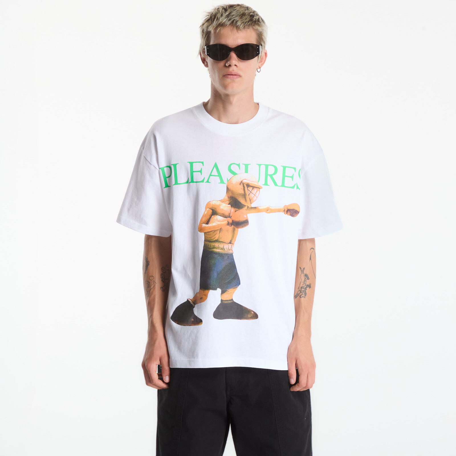 Tričko PLEASURES Animals T-Shirt White M