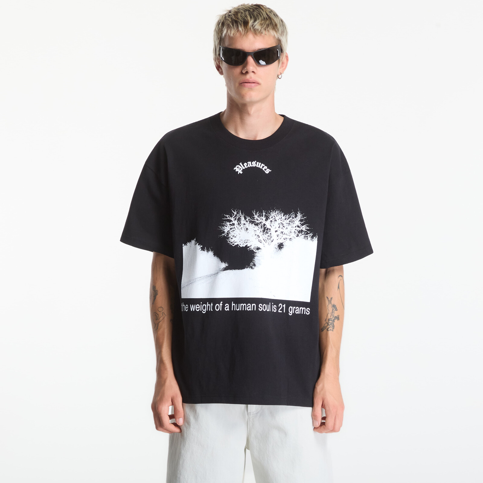 Tričko PLEASURES Soul T-Shirt Black M