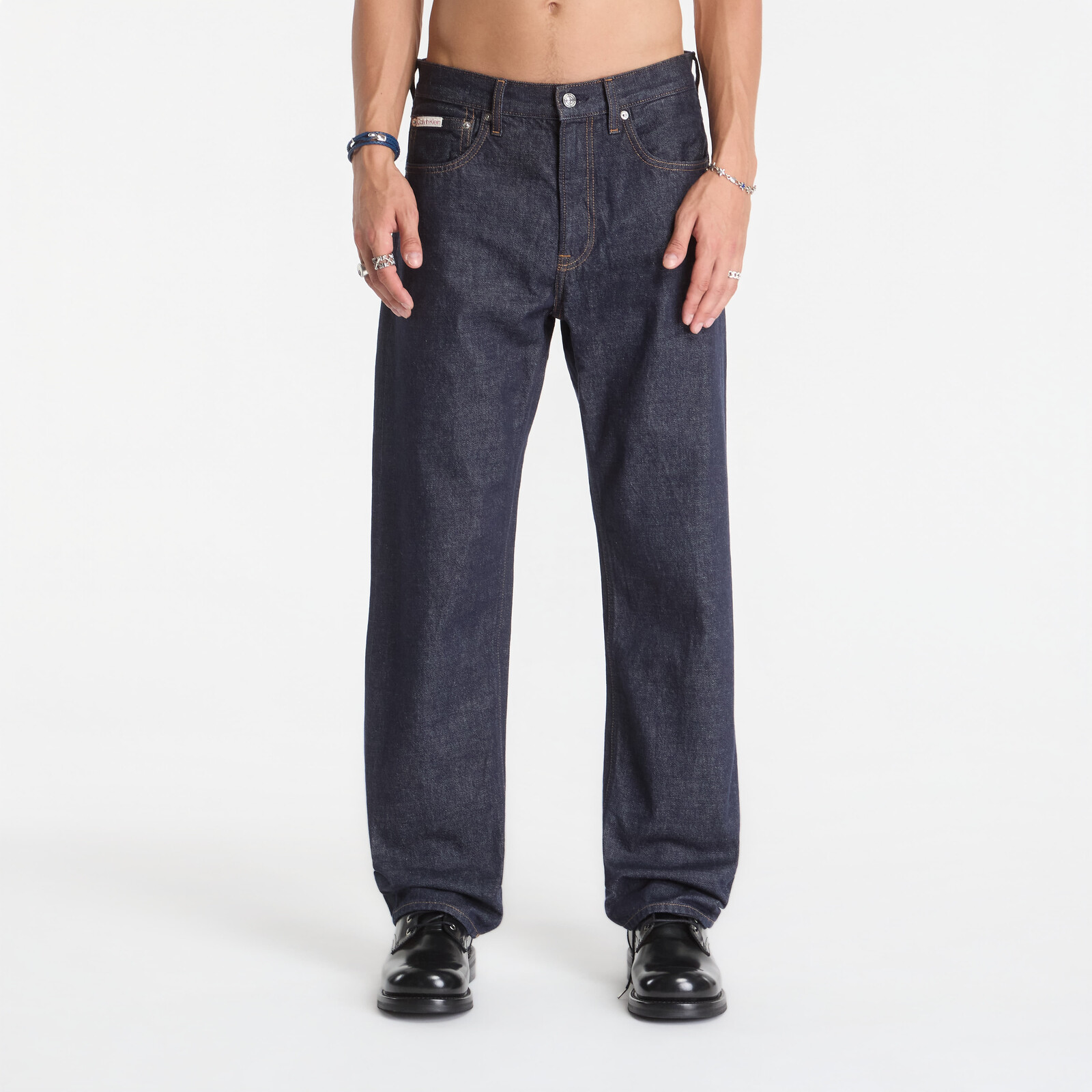Džínsy Calvin Klein Jeans 90s Straight Iconic Blue W31/L32