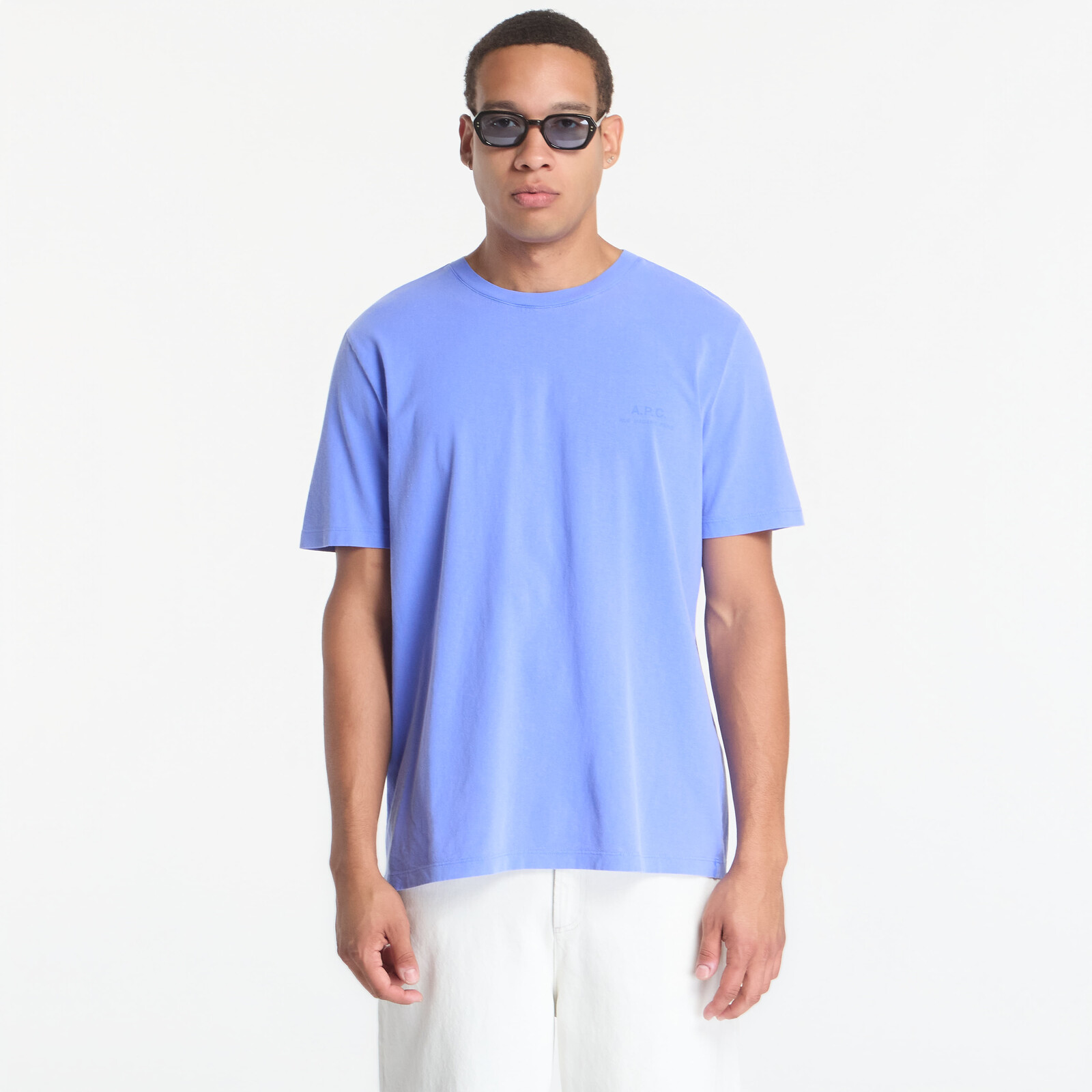 Tričko A.P.C. T-Shirt Gabby UNISEX Blueberry XL