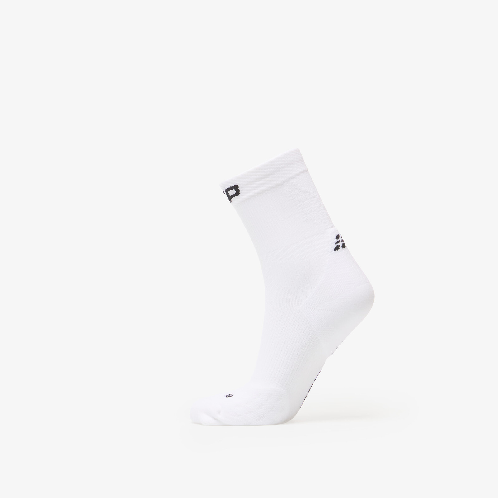 Ponožky CEP Women's Core Run Mid Cut Compression Socks 5.0 1-Pack White L