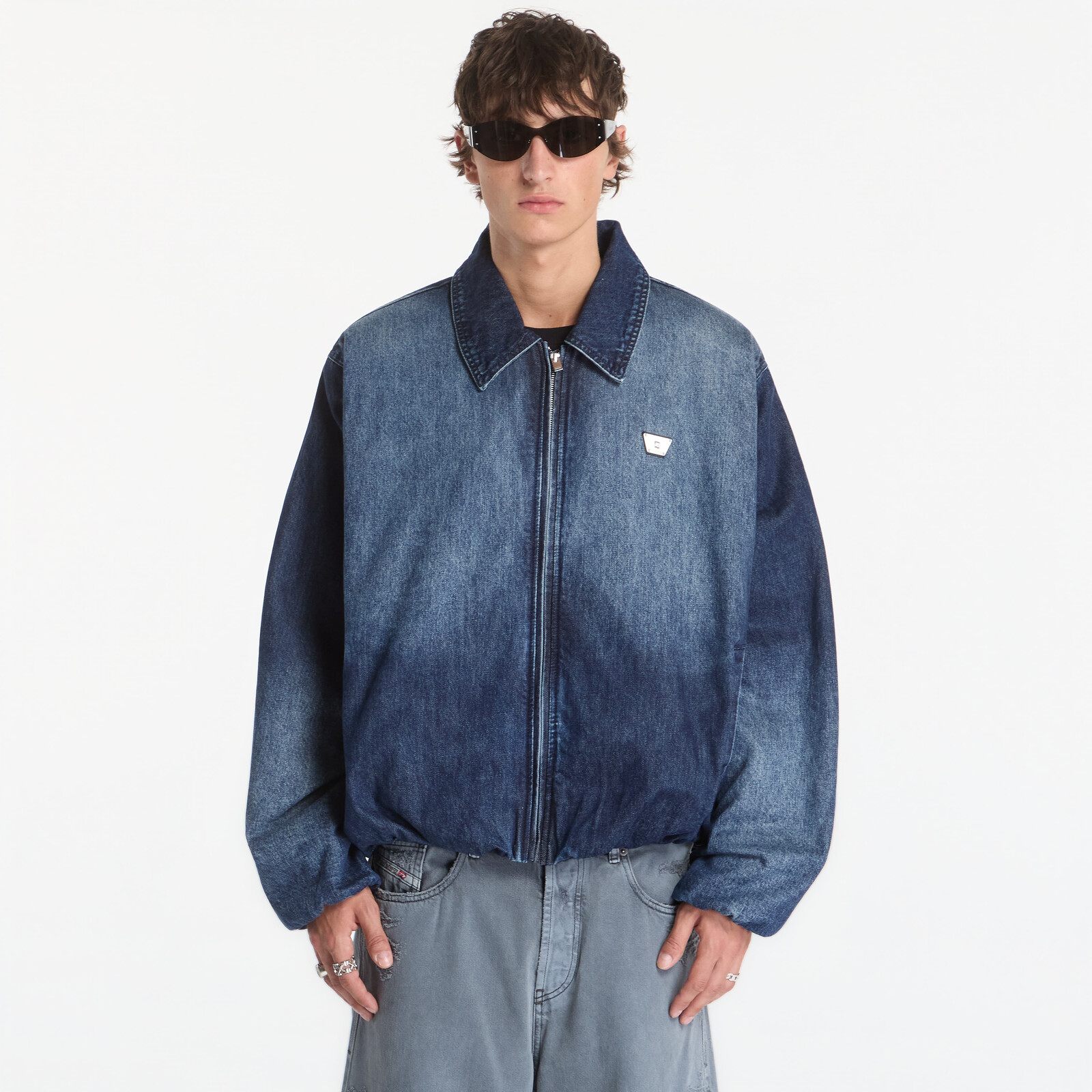 Bomber MISBHV Denim Austin Grime Blue Bomber Jacket UNISEX M