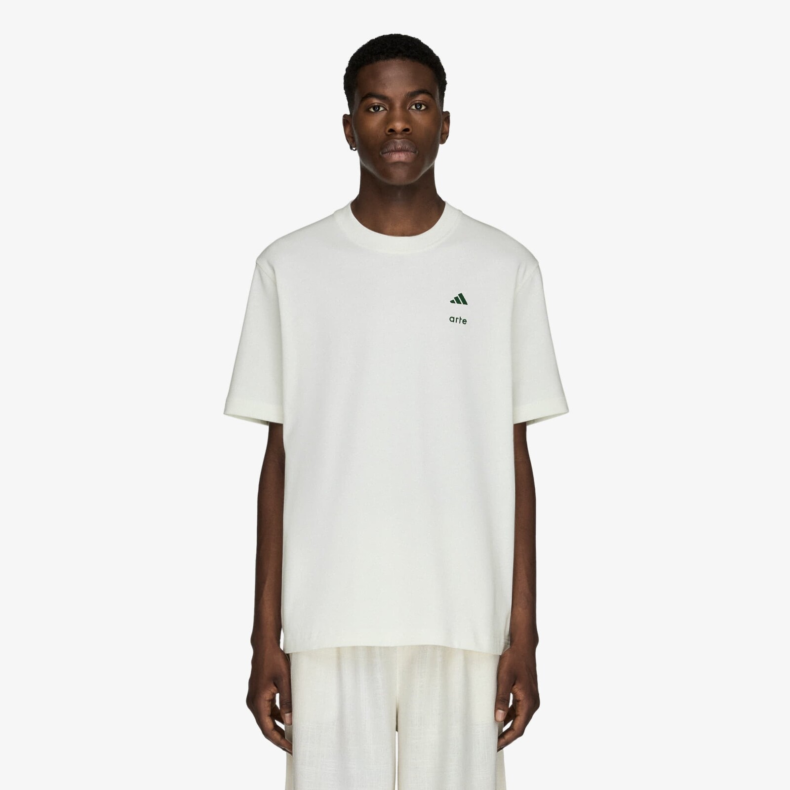 Tričko adidas x Arte Antwerp Graphic T-Shirt Off White/ Amazon Green S