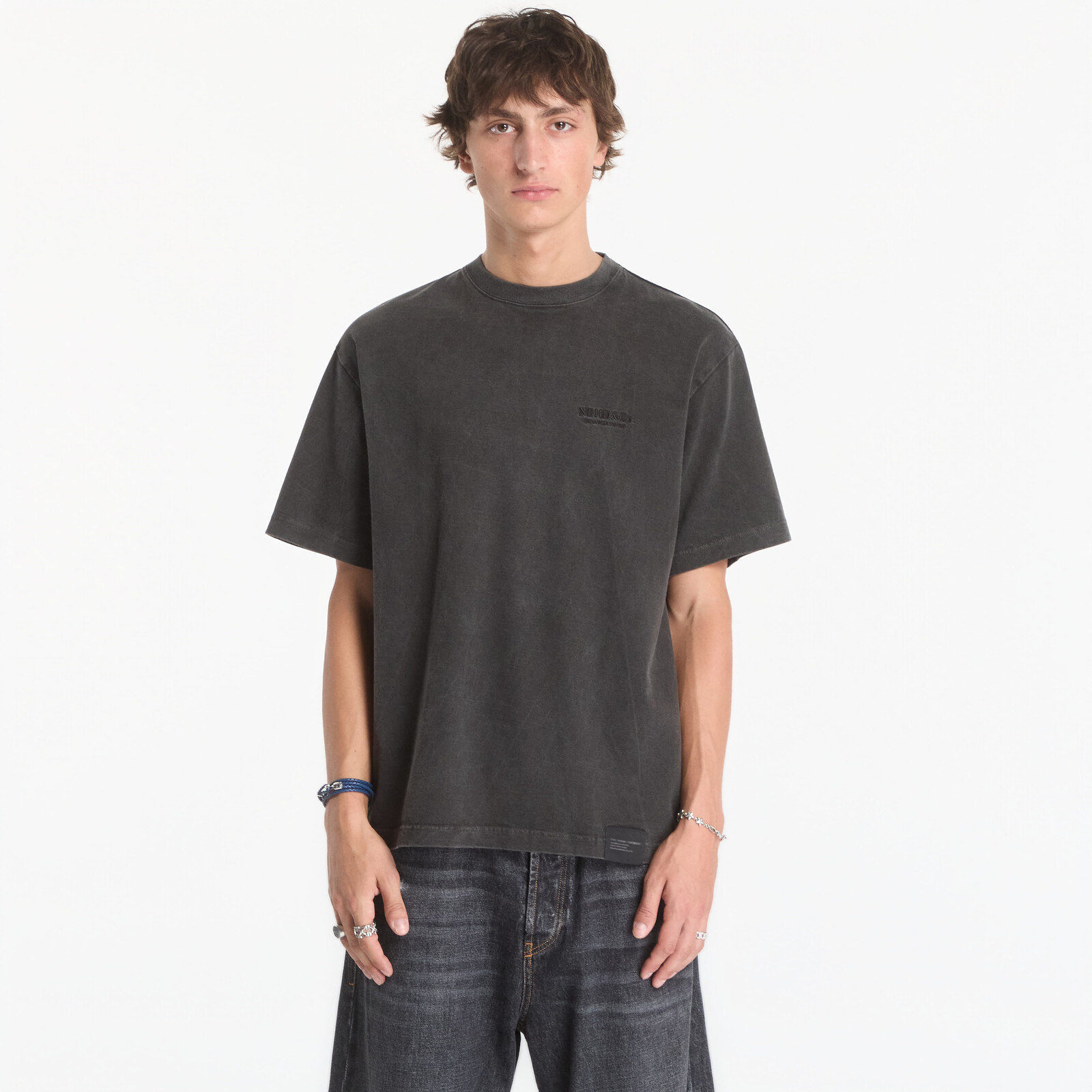 Tričko NEIGHBORHOOD Pigment Dyed Crewneck Ss Tee Black S