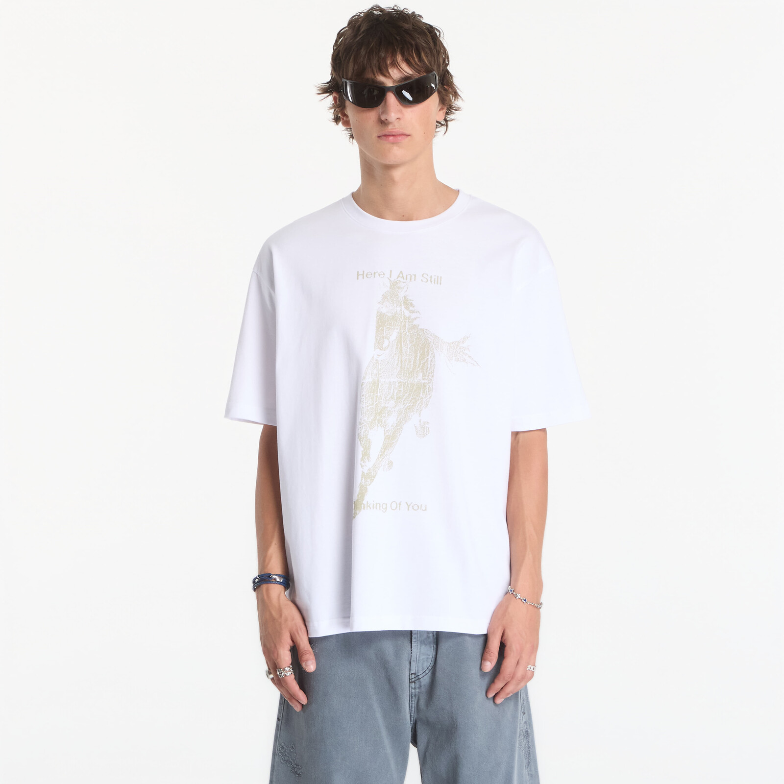 Tričko MISBHV Here I Am Still Thinking Of You Off-White T-Shirt UNISEX XXL