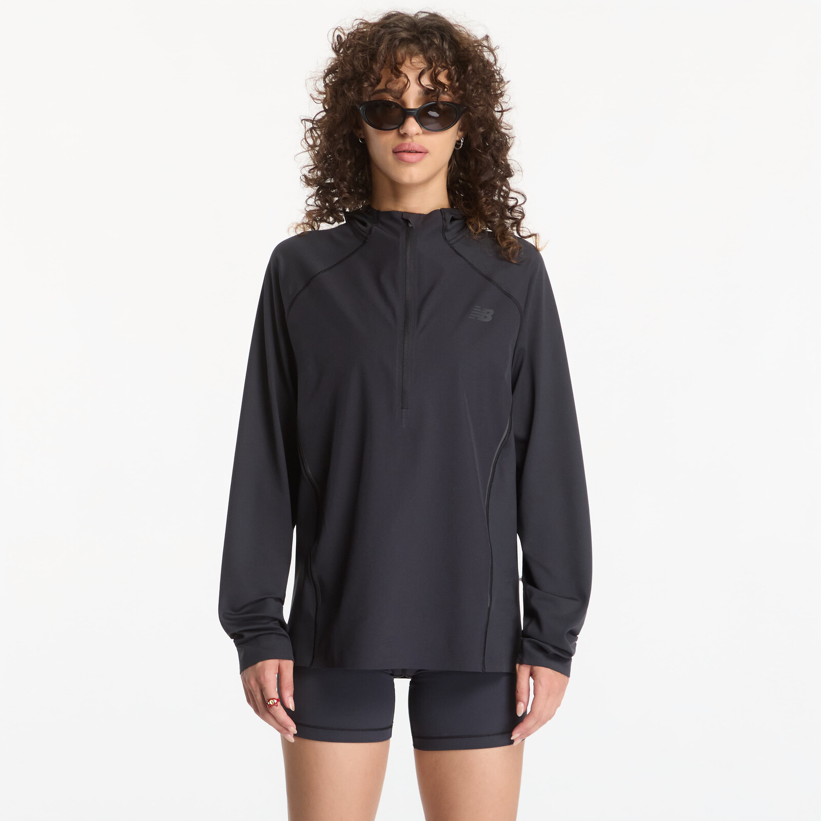 Tričko New Balance Reflective n Hoodie Black/ Black Reflective L