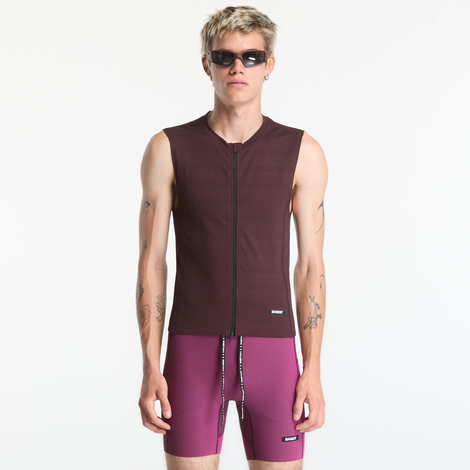 Vesta BANDIT Men's AirKnit™ Distance Sleeveless Zip Espresso M