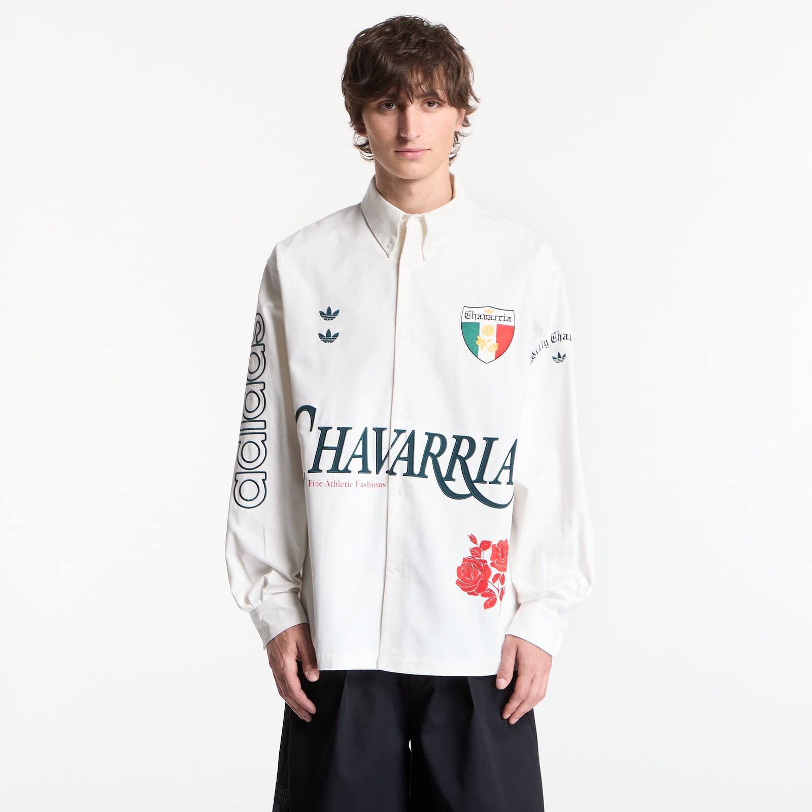 Košeľa adidas x Willy Chavarria Button Up Shirt Off White L