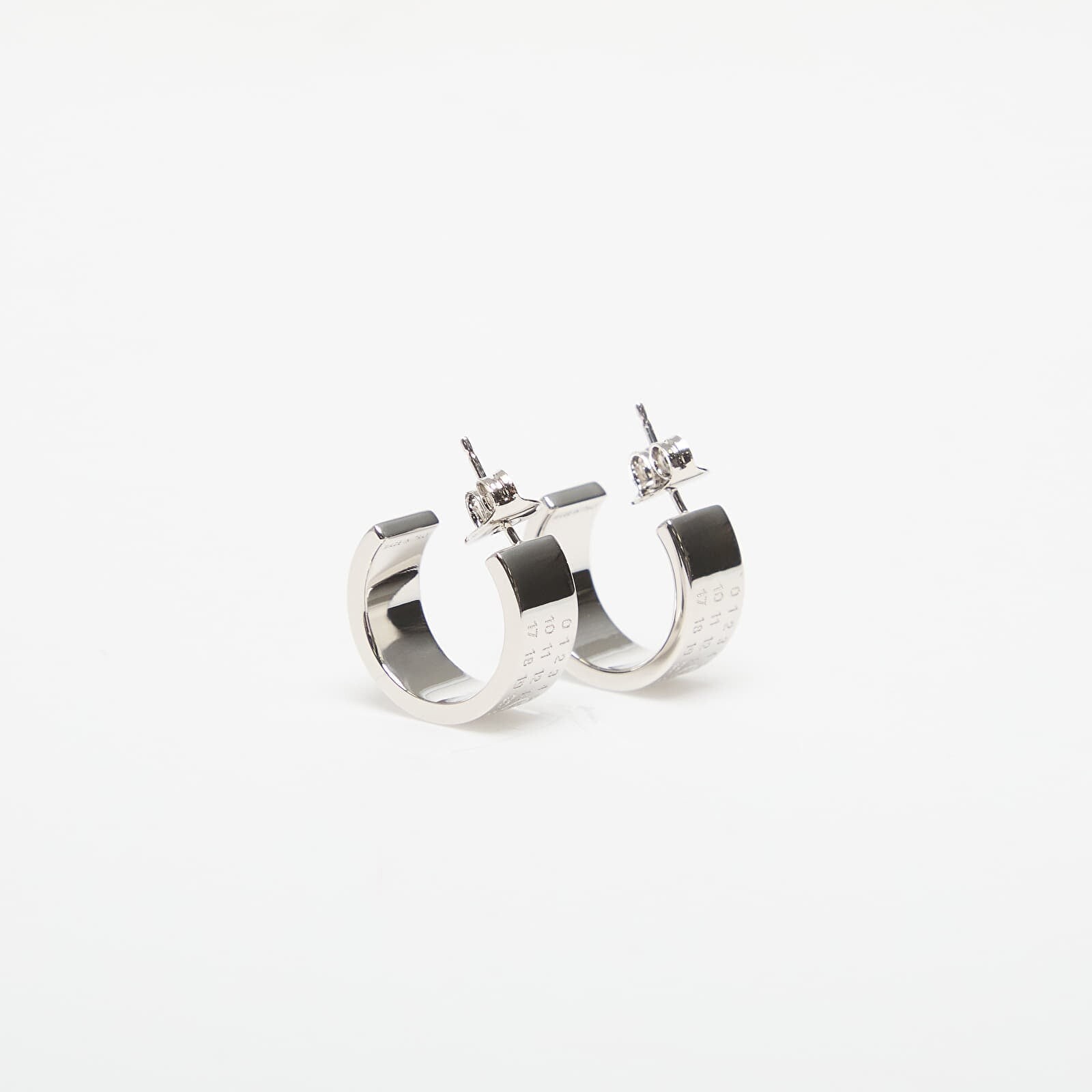Náušnice MM6 Earrings Shiny Palladium Universal