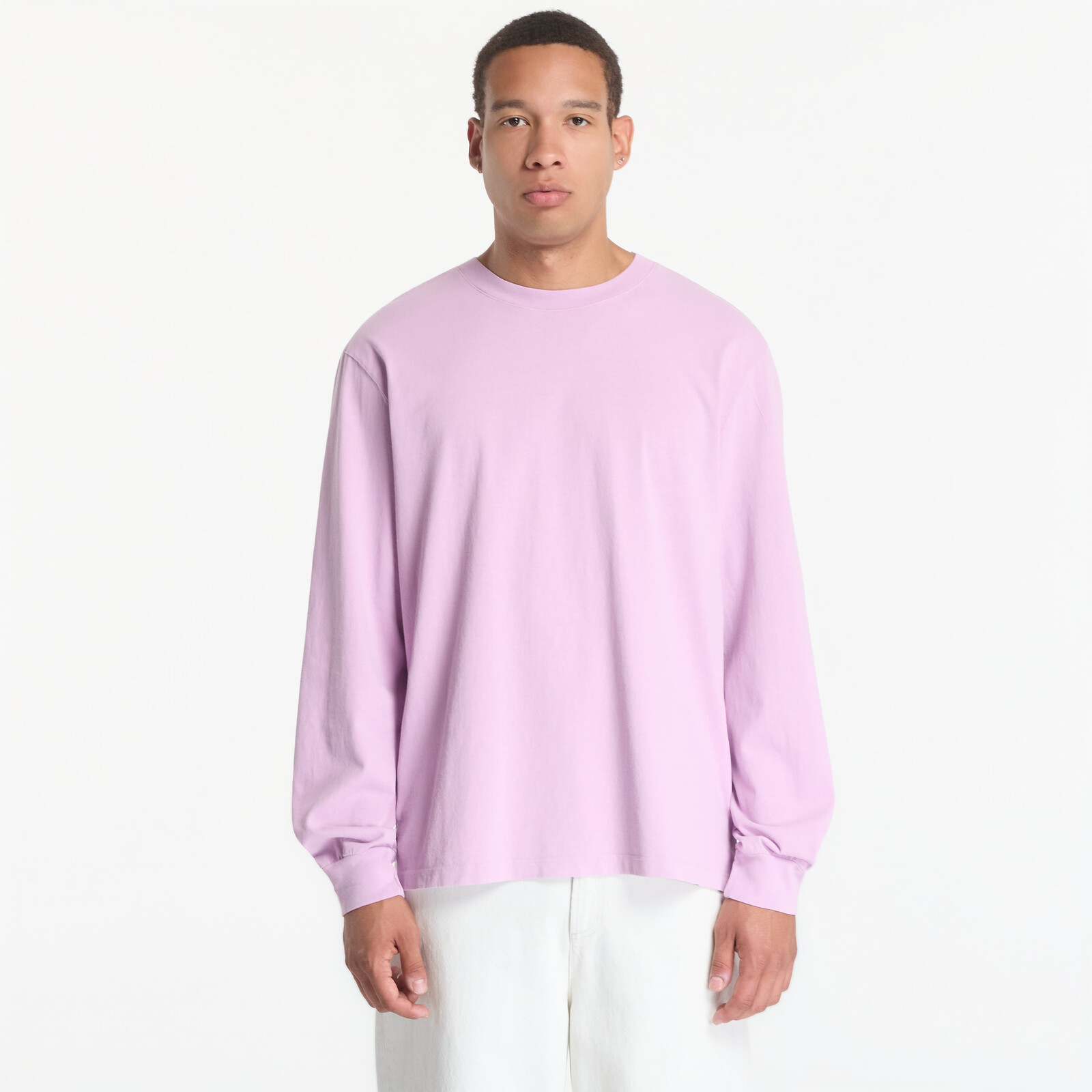 Tričko A.P.C. Long Sleeve T-Shirt Winter 26 UNISEX Pale Pink M