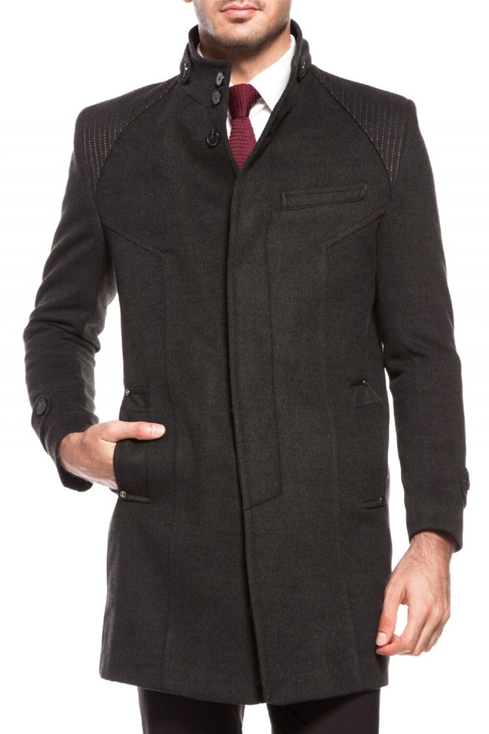 PLT7605 DEWBERRY COAT-ANTHRACITE