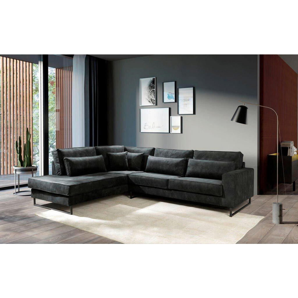Livetastic ROHOVÁ SEDAČKA, kompozitné drevo, textil, grafitová