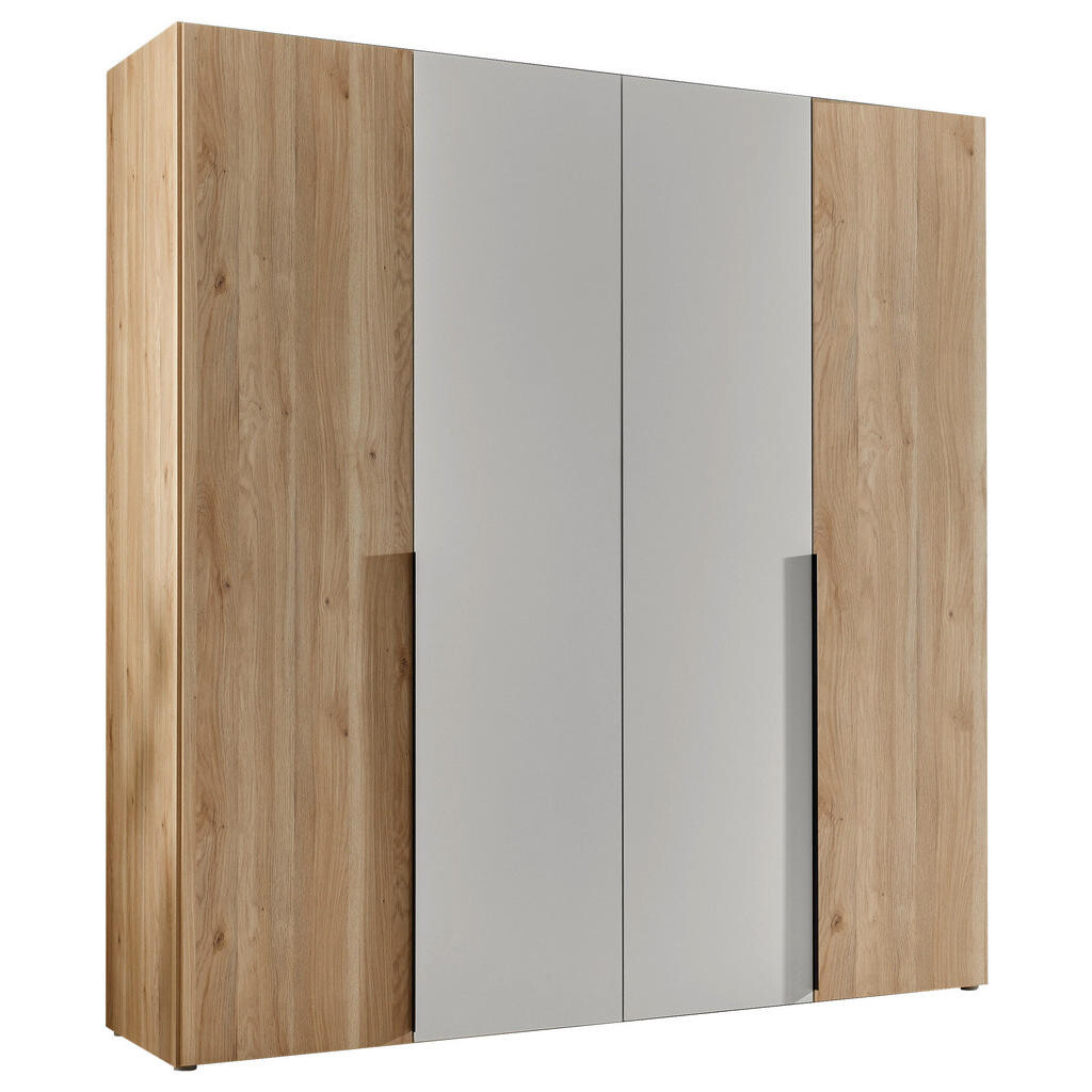 Carryhome ŠATNÍKOVÁ SKRIŇA, biela, farba duba, 200/210/53 cm