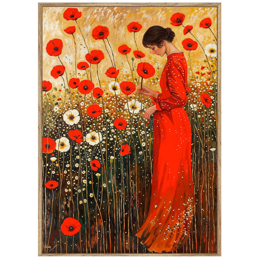 Monee SKLENENÝ OBRAZ, krajina a príroda, kvety, ženy, 50/70 cm