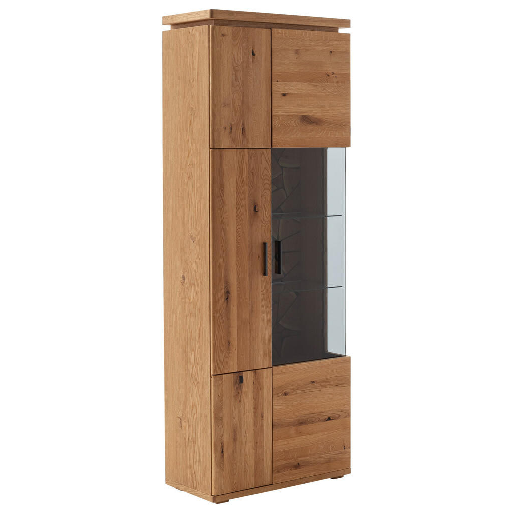 Linea Natura VITRÍNA, dub, farba duba, 75/204/37 cm