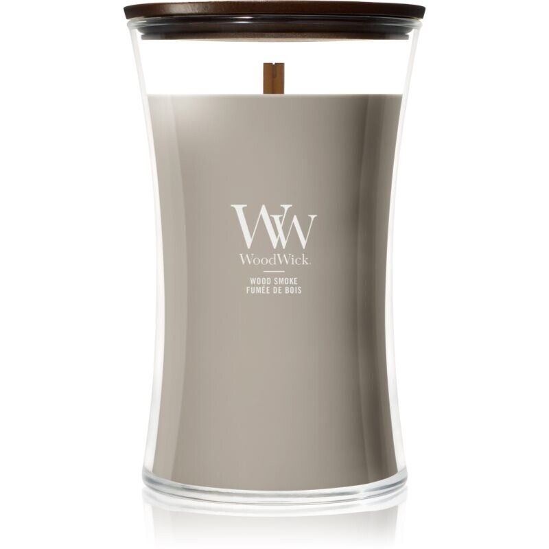 Woodwick Wood Smoke vonná sviečka s dreveným knotom 610 g