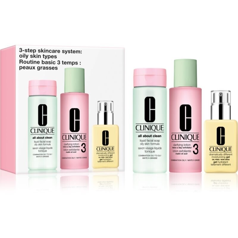 Clinique 3 Steps Skincare Systeme Oily Skin Types darčeková sada pre mastnú pleť