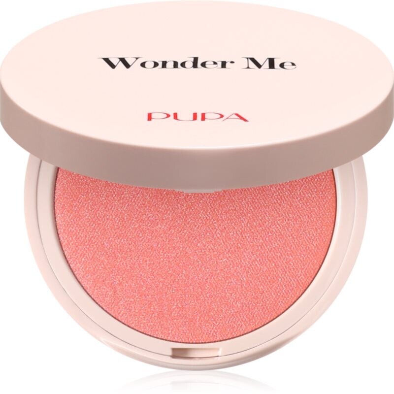 PUPA Milano Wonder Me Natural Effect Blush kompaktná lícenka pre prirodzený vzhľad odtieň 009 Last Crush - Radiant 4 g