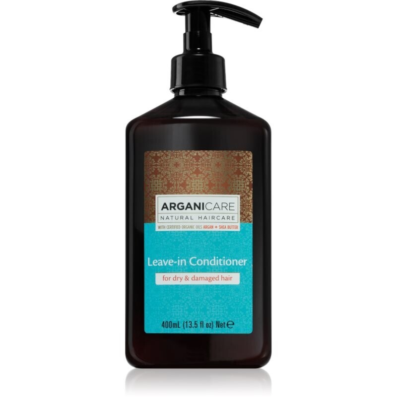 Arganicare Argan Oil & Shea Butter Leave-In Conditioner bezoplachový kondicionér pre suché a poškodené vlasy 400 ml