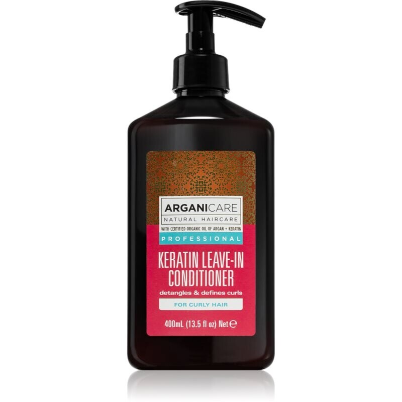 Arganicare Keratin Leave-In Conditioner bezoplachový kondicionér pre kučeravé vlasy 400 ml