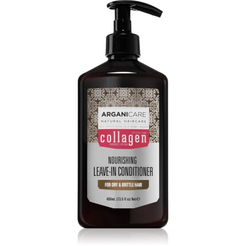 Arganicare Collagen Nourishing Leave-In Conditioner bezoplachový kondicionér pre krehké vlasy 400 ml