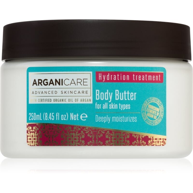 Arganicare Hydration Treatment Body Butter telové maslo s vyživujúcim účinkom 250 ml