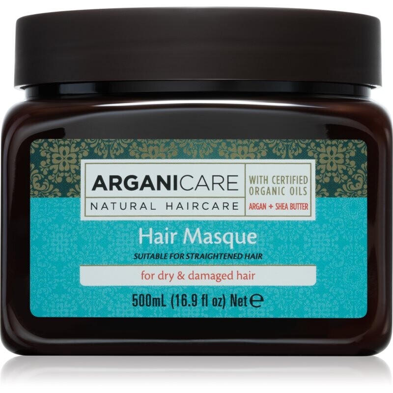 Arganicare Argan Oil & Shea Butter Hair Masque hydratačná a vyživujúca maska pre suché a poškodené vlasy 500 ml