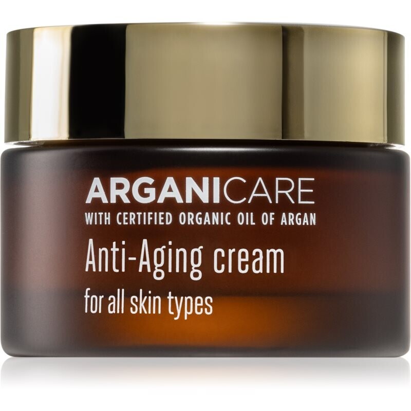 Arganicare Anti-Aging Cream ochranný krém proti starnutiu pleti pre všetky typy pleti 50 ml