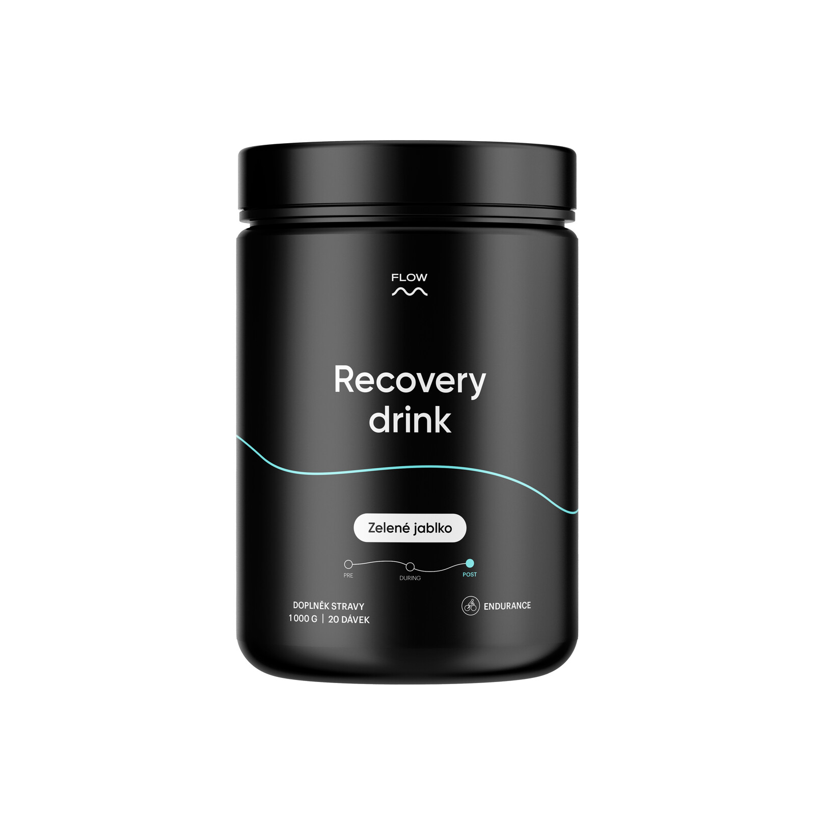 FLOW Recovery drink zelené jablko 2.0 1000 g